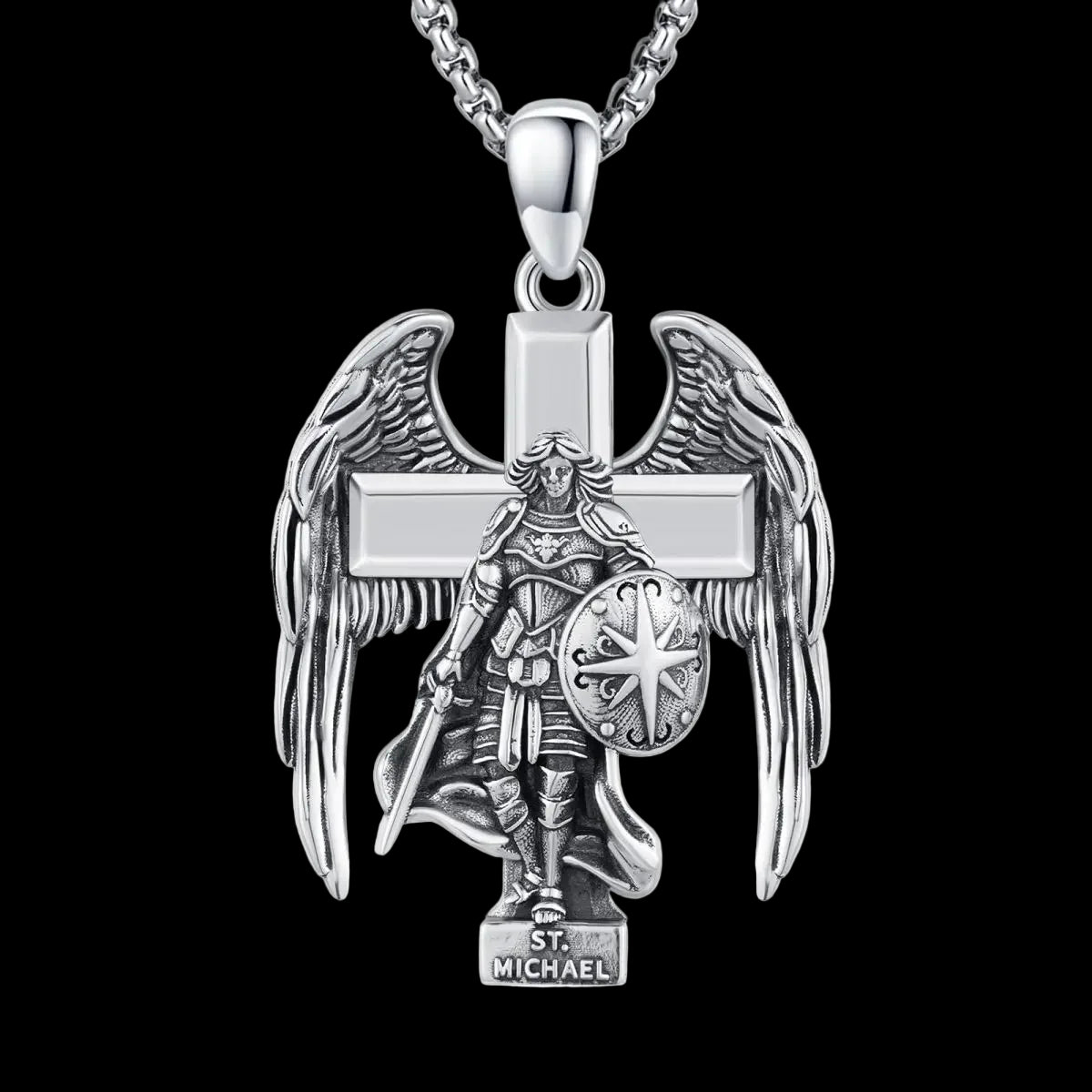 Saint Micheal necklace