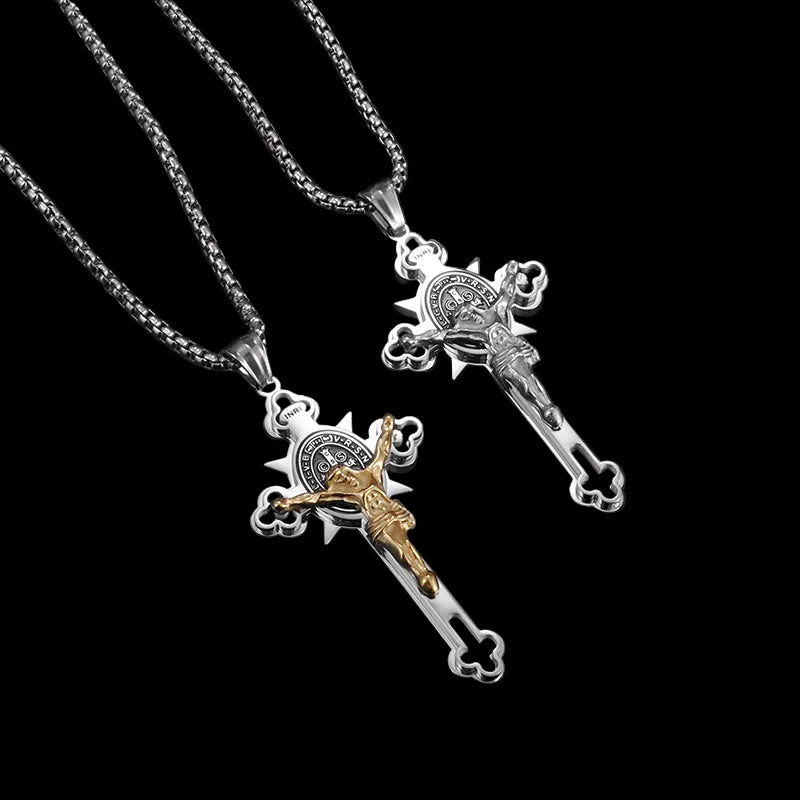 Christ on a cross necklace