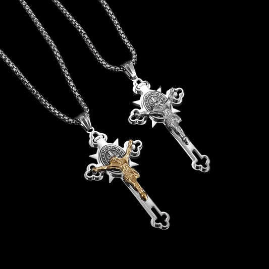 Christ on a cross necklace