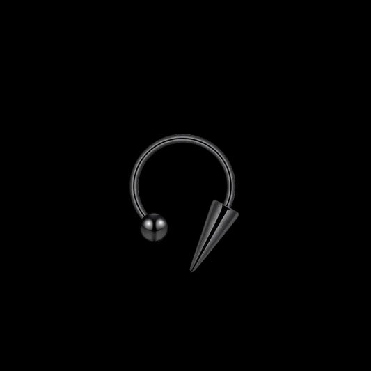 Single spike nose piercing