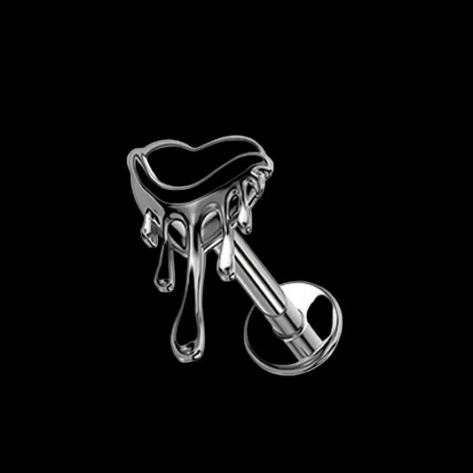 G23 Titanium Alloy Mangxing Lip Nails Ear Nails Ear Bone Nails Jewelry Zircon Internal Spiral Body Piercing Jewelry